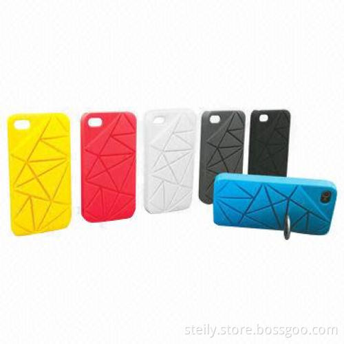 Hard Soft ABS Coin 4 Stand Cover Cases for iPhone 4 and 4S, 6 Colors